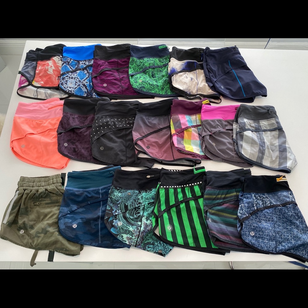 Lululemon Speed and Hotty Hot shorts